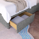 Tokyo Kids Divan Bed - Silver Chenille