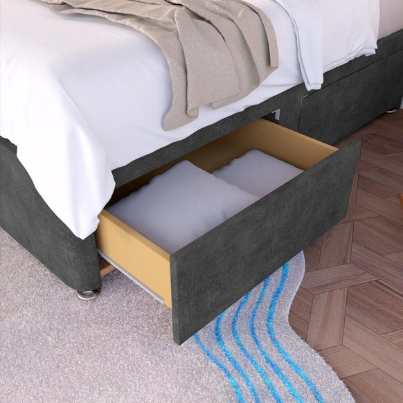 Tokyo Kids Divan Bed - Charcoal Coniston