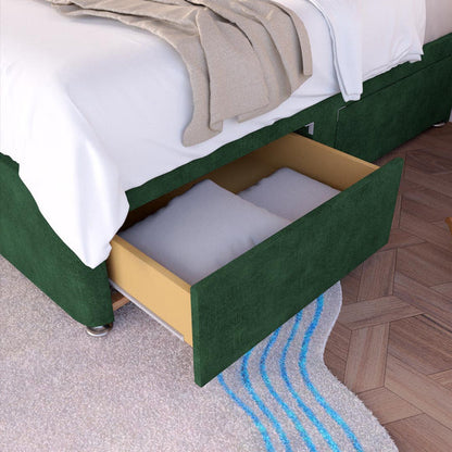 Prague Kids Divan Bed - Emerald Coniston