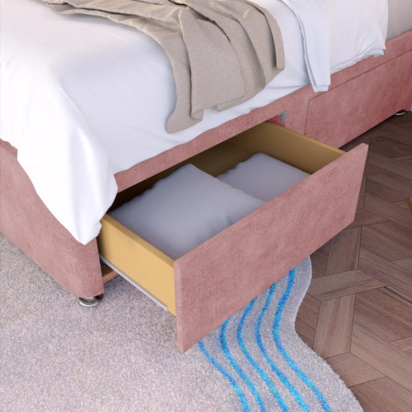 Tokyo Kids Divan Bed - Pink Coniston