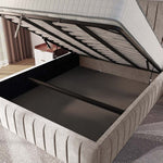 Milan Upholstered Ottoman Bed - Seal Grey Naples