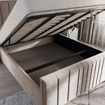 Cambridge Upholstered Ottoman Bed - Seal Grey Naples