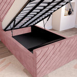 Oxford Kids Upholstered Ottoman Bed - Pink Coniston
