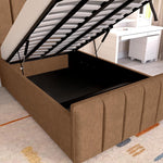 Lisbon Kids Upholstered Ottoman Bed - Mink Naples