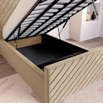Oxford Kids Upholstered Ottoman Bed - Mink Plush Velvet