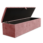 Lisbon Ottoman Storage Box - Pink Coniston