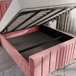 Cambridge Upholstered Ottoman Bed - Pink Coniston