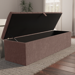 Chesterfield Ottoman Storage Box - Mauve Naples