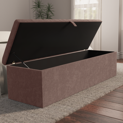 Cambridge Ottoman Storage Box - Mauve Naples