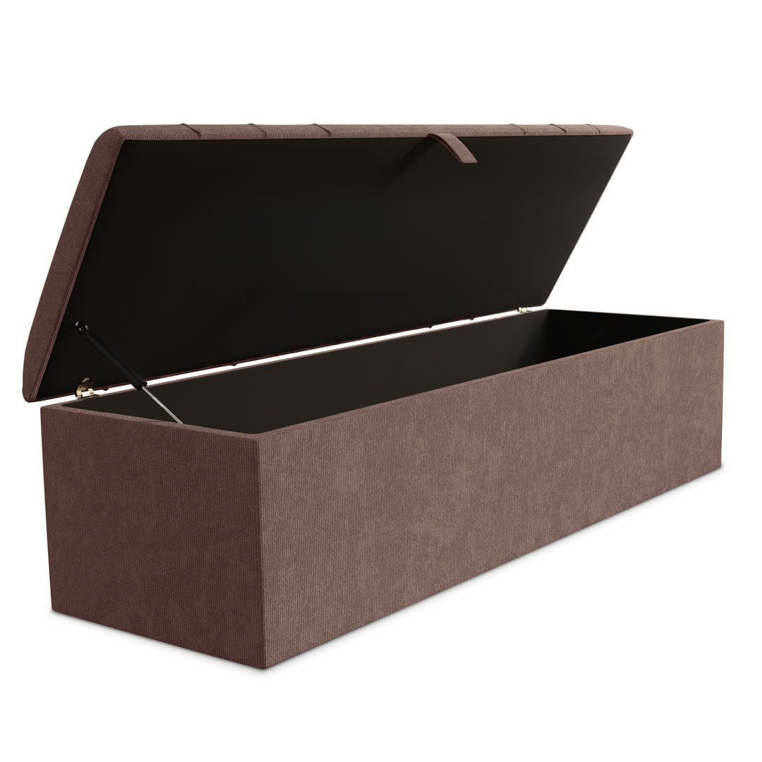 Dallas Ottoman Storage Box - Mauve Naples