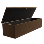 Cubed Ottoman Storage Box - Mocca Plush Velvet