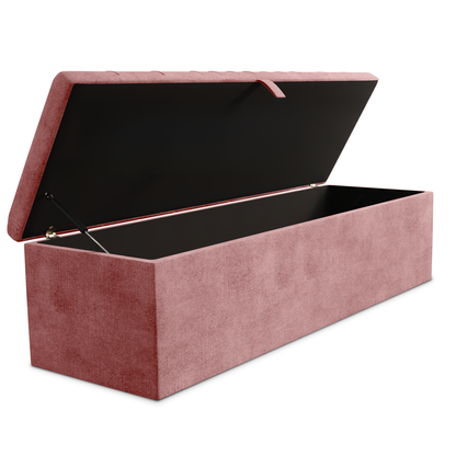 Cambridge Ottoman Storage Box - Pink Coniston