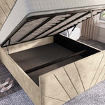 Fiji Sunrise Upholstered Ottoman Bed - Almond Coniston