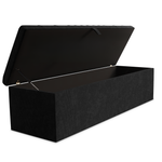 Cambridge Ottoman Storage Box - Black Naples
