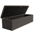 Cambridge Ottoman Storage Box - Slate Grey Naples