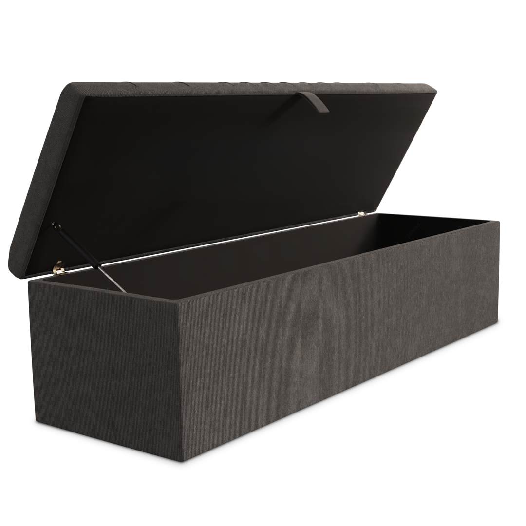 Cambridge Ottoman Storage Box - Slate Grey Naples