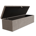 Cambridge Ottoman Storage Box - Seal Grey Naples