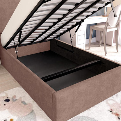 Cairo Kids Upholstered Ottoman Bed - Mauve Naples