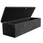 Cambridge Ottoman Storage Box - Charcoal Coniston