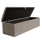 Dallas Ottoman Storage Box - Seal Grey Naples