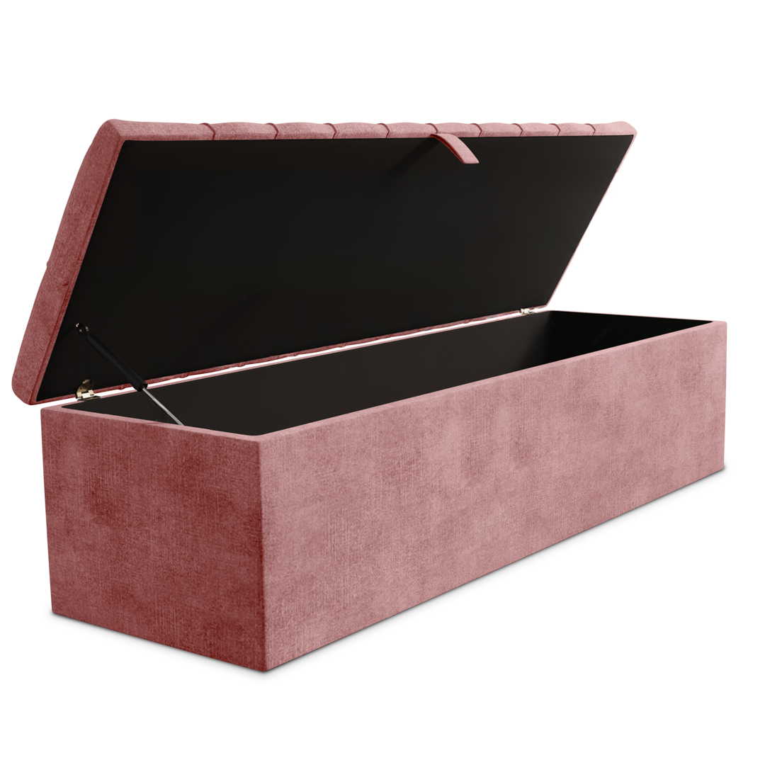 Chesterfield Ottoman Storage Box - Pink Coniston