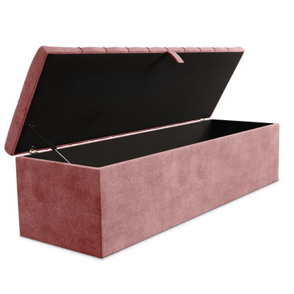 Chesterfield Ottoman Storage Box - Pink Coniston