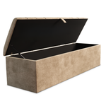 Dallas Ottoman Storage Box - Mink Coniston