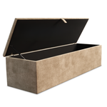 Cubed Ottoman Storage Box - Mink Coniston