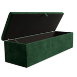 Cambridge Ottoman Storage Box - Emerald Coniston