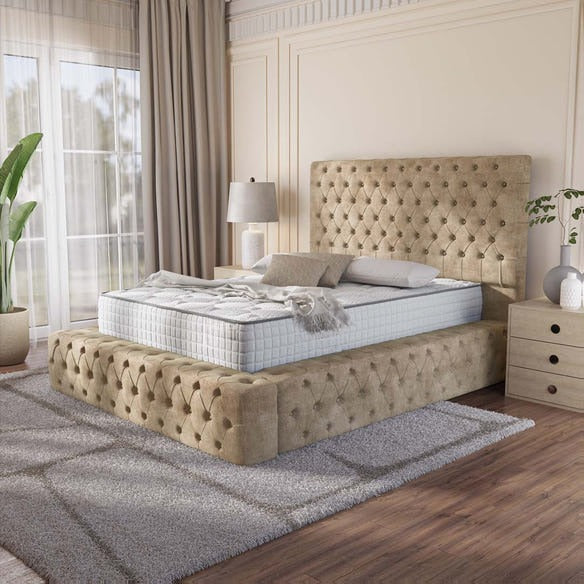 Ambassador Upholstered Bed - Mink Coniston