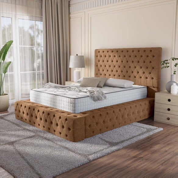 Ambassador Upholstered Bed - Mink Naples