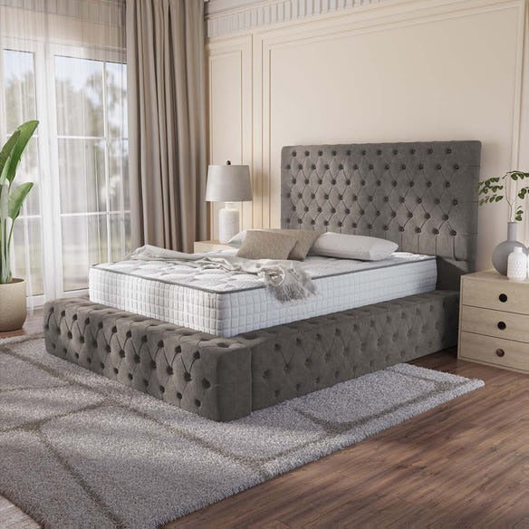 Ambassador Upholstered Bed - Slate Grey Naples