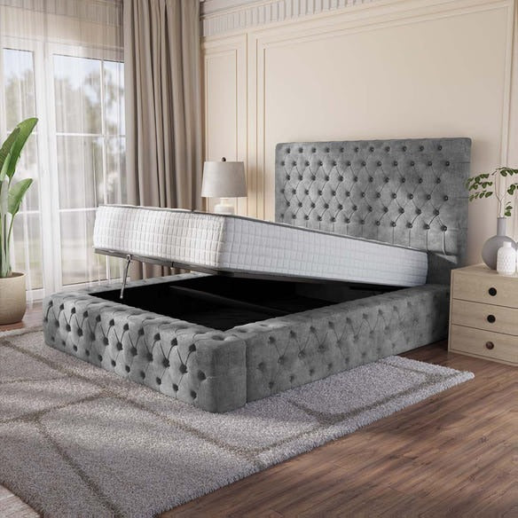 Ambassador Upholstered Ottoman Bed - Armour Coniston