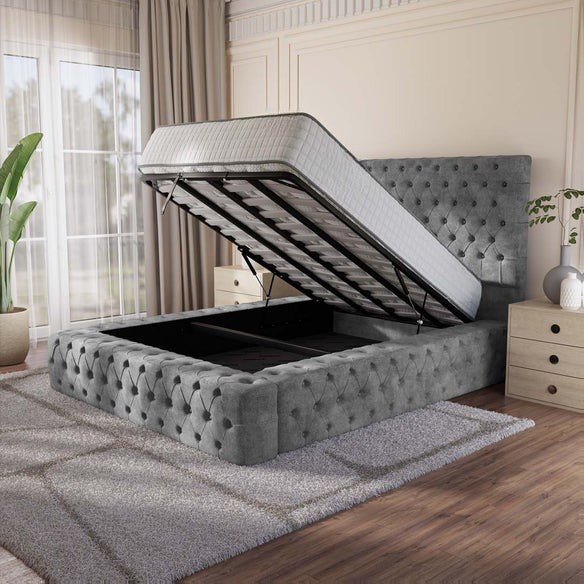 Ambassador Upholstered Ottoman Bed - Armour Coniston