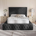 Ambassador Upholstered Ottoman Bed - Black Chenille