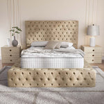 Ambassador Upholstered Ottoman Bed - Mink Coniston