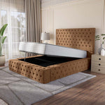 Ambassador Upholstered Ottoman Bed - Mink Naples