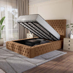 Ambassador Upholstered Ottoman Bed - Mink Naples