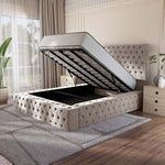 Ambassador Upholstered Ottoman Bed - Seal Grey Naples