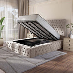 Ambassador Upholstered Ottoman Bed - Seal Grey Naples