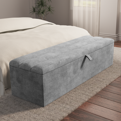 Athens Ottoman Storage Box - Armour Coniston
