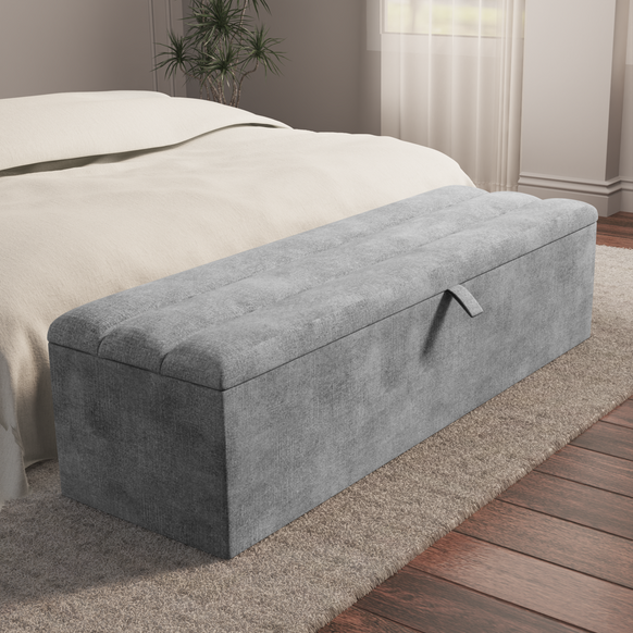 Athens Ottoman Storage Box - Armour Coniston