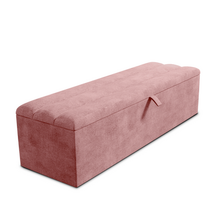 Athens Ottoman Storage Box - Pink Coniston