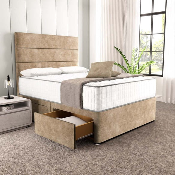 Athens Divan Bed - Mink Coniston