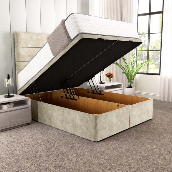 Athens Ottoman Divan Bed - Almond Coniston