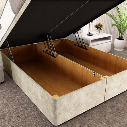 Athens Ottoman Divan Bed - Almond Coniston
