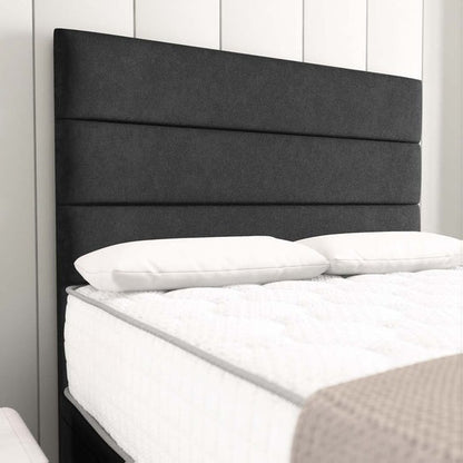 Athens Ottoman Divan Bed - Black Naples