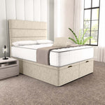 Athens Ottoman Divan Bed - Cream Chenille