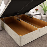 Athens Ottoman Divan Bed - Cream Chenille