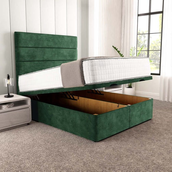 Athens Ottoman Divan Bed - Emerald Coniston